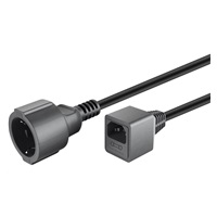 PREMIUMCORD Kabel napájecí 230V Prodlužovací  s EURO konektorem C14 (IEC connection) , 1,5m
