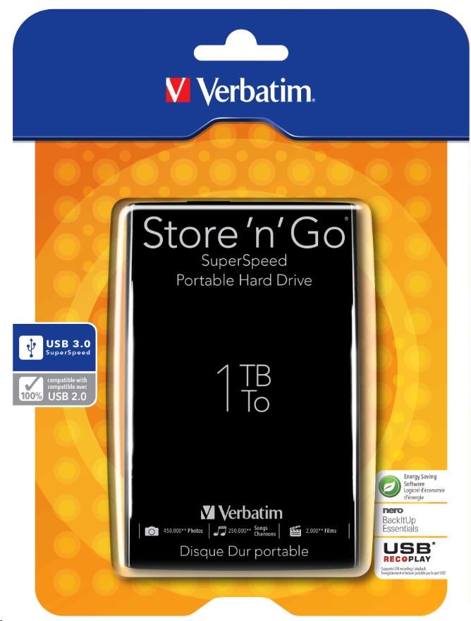 Disque Dur externe Verbatim Store'n' Go USB 3.0 / 5 To
