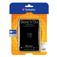 VERBATIM Externí HDD 1TB Store ‘n‘ Go USB 3.0, Black