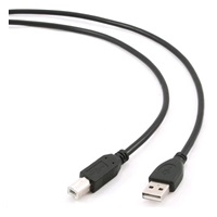 GEMBIRD Kabel USB 2.0 A-B propojovací 3m Professional (černý, zlacené kontakty)