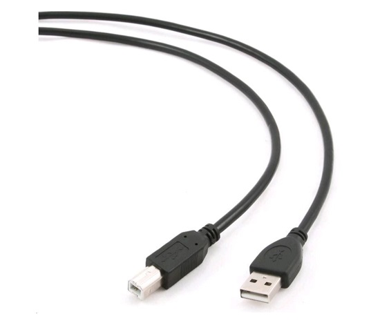 GEMBIRD Kabel USB 2.0 A-B propojovací 4,5m Professional (černý, zlacené kontakty)