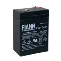 Baterie - Fiamm FG10451 (6V/4,5Ah - Faston 187), životnost 5let