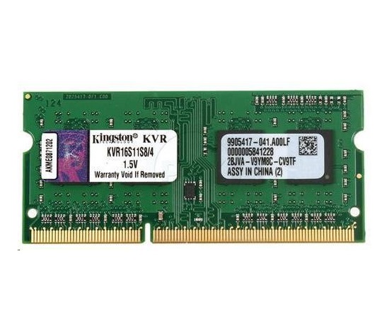 KINGSTON SODIMM DDR3 4GB 1600MT/s CL11 Non-ECC 1Rx8 VALUE RAM