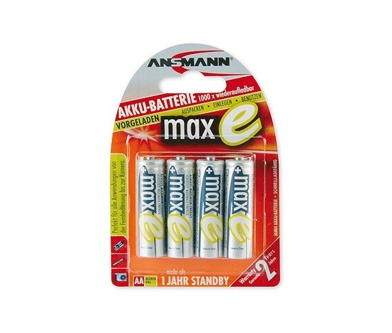 Baterie - Ansmann maxE Mignon NiMH 4xAA 2100mAh