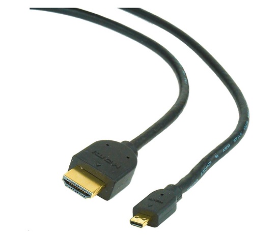 GEMBIRD Kabel HDMI - HDMI Micro 1,8m (v1.3, M/M, stíněný, zlacené kontakty)