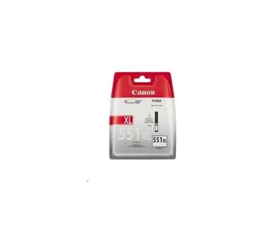 Canon CARTRIDGE CLI-551GY XL šedá pro Pixma iP, Pixma iX, Pixma MG a Pixma MX 725, 8750, 5450 (275 str.)