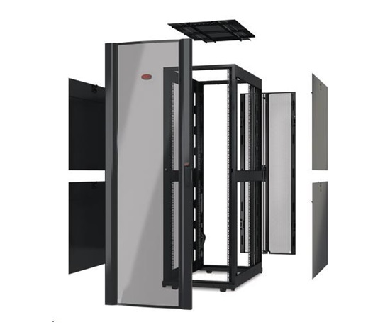 APC NetShelter SX 48U 600mm Wide x 1070mm Deep Enclosure Without Sides, Black