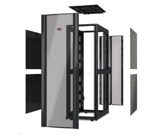 APC NetShelter SX 48U 750mm Wide x 1070mm Deep Enclosure Without Sides, Black