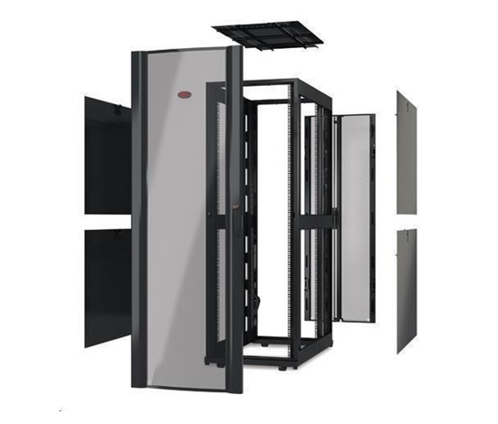 APC NetShelter SX 48U 750mm Wide x 1200mm Deep Enclosure Without Sides, Black