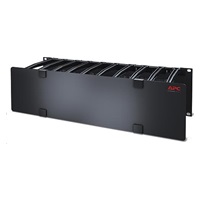 APC 3U Horizontal Cable Manager, 6" Fingers top and bottom