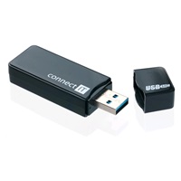 CONNECT IT Čtečka paměťových karet USB 3.0 GEAR černá