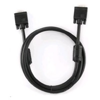 GEMBIRD Kabel VGA propojovací 10m, černý (HD15M/M, dvojité stínění, feritová jádra)