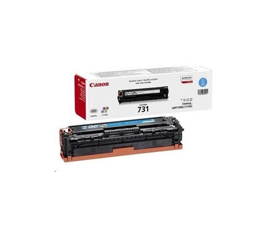 Canon TONER CRG-731C azurová pro i-SENSYS LBP7100Cn, LBP7110Cw, MF623Cn, MF628Cw, MF8230Cn, MF8280Cw (1 500 str.)