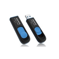 ADATA Flash Disk 32GB UV128, USB 3.1 Dash Drive (R:40/W:25 MB/s) černá/modrá