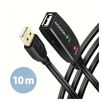 AXAGON ADR-210, USB2.0 aktivní prodlužovací / repeater kabel, 10m