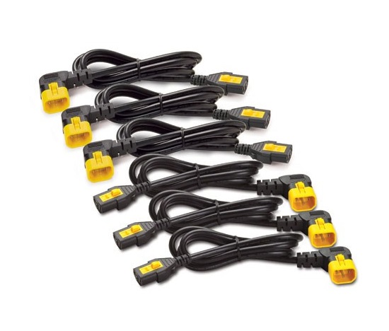 APC Power Cord Kit (6 ks), Locking, C19 to C20, (90°), 0.6m