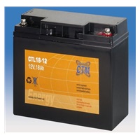 Baterie - CTM CTL 18-12 (12V/18Ah - M5), životnost 10-12let