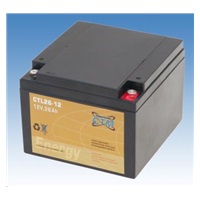 Baterie - CTM CTL 26-12 (12V/26Ah - M5), životnost 10-12let
