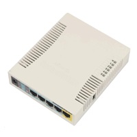 MikroTik RouterBOARD RB951Ui-2HnD, 600MHz CPU, 128MB RAM, 5x LAN, integr. 2.4GHz Wi-Fi, vč. L4 licence