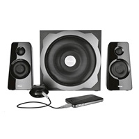 TRUST Reproduktory 2.1 Tytan Subwoofer Speaker Set -  black, černá