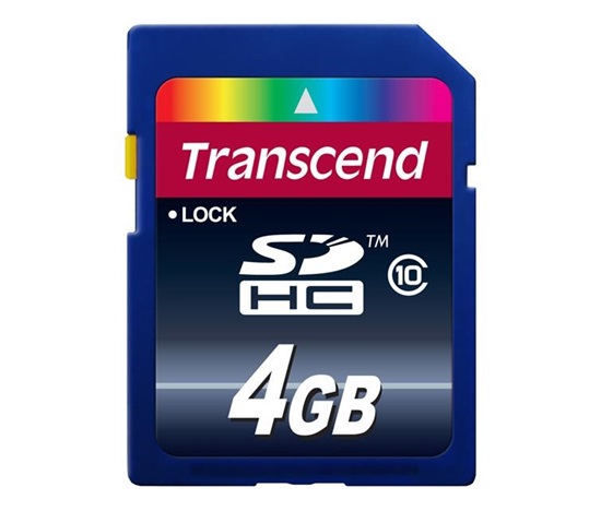 TRANSCEND SDHC karta 4GB Premium, Class 10