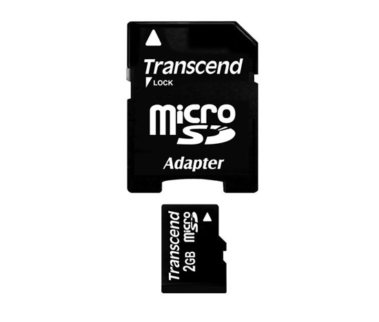 TRANSCEND MicroSD karta 2GB + adaptér