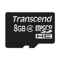 TRANSCEND MicroSDHC karta 8GB Class 4, bez adaptéru