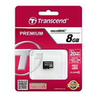 TRANSCEND MicroSDHC karta 8GB Class 10 8GB, bez adaptéru