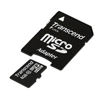 TRANSCEND MicroSDHC karta 4GB Class 10 + adaptér