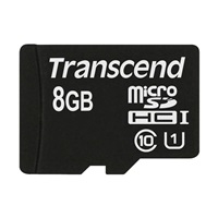 TRANSCEND MicroSDHC karta 8GB Premium, Class 10 UHS-I 300x, bez adaptéru