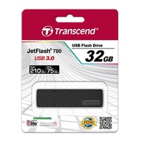 TRANSCEND Flash Disk 32GB JetFlash®780, USB 3.0 (R:210/W:75 MB/s) černý
