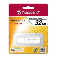 TRANSCEND Flash Disk 32GB JetFlash®370, USB 2.0 (R:16/W:6 MB/s) bílá