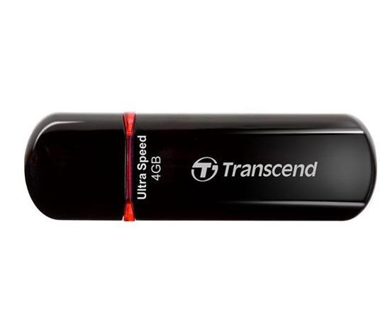 TRANSCEND Flash Disk 4GB JetFlash®600, USB 2.0 (R:20/W:10 MB/s) černá/červená