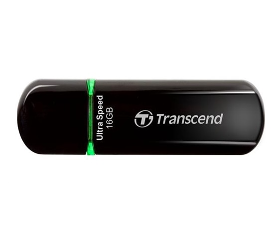 TRANSCEND Flash Disk 16GB JetFlash®600, USB 2.0 (R:32/W:16 MB/s) černá/zelená