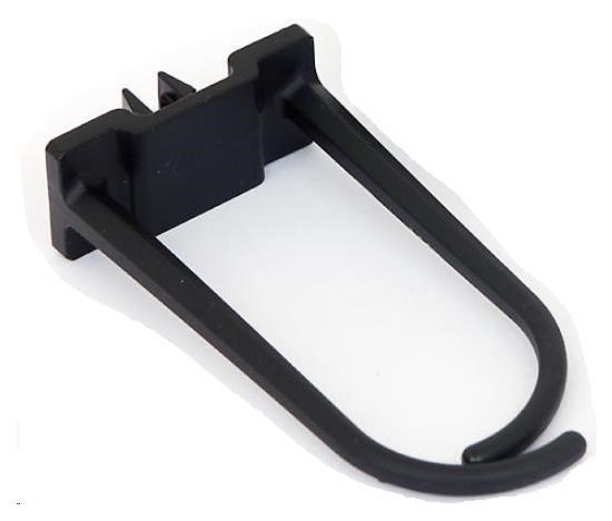 TRITON Plastový háček pro vedení kabeláže velký, 60x30mm, černý