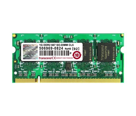 TRANSCEND SODIMM DDR2 1GB 667MHz 128Mx8 CL5 JetRam™