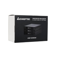 CHIEFTEC SATA/SAS Backplane CBP-2131SAS, 2 x 5.25" bays for 3 SAS/S-ATA HDDs, Hot-Swap, full aluminium