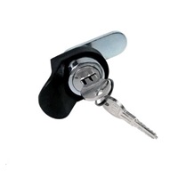 TRITON Plastová otočná klika se zámkem pro stojan.rozvaděče, stejný klíč