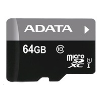 ADATA MicroSDXC karta 64GB Premier UHS-I Class 10 + SD adaptér