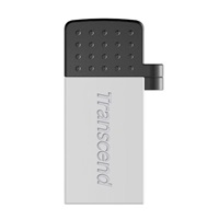 TRANSCEND Flash Disk 8GB JetFlash®380S, USB 2.0/micro USB (R:20/W:5 MB/s) stříbrná