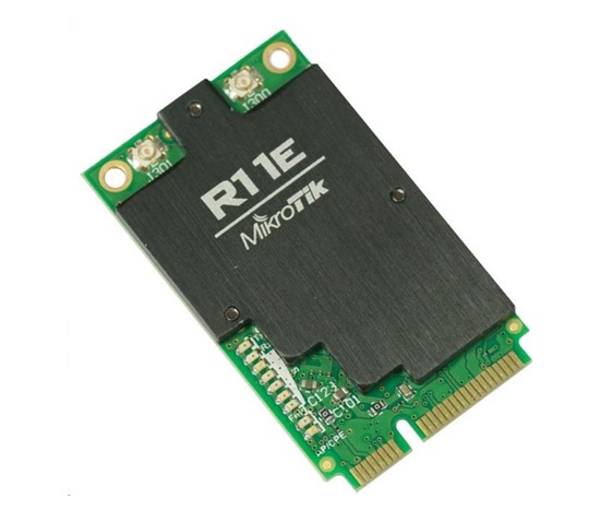 MikroTik R11e-2HnD, mini-PCIe karta, 802.11b/g/n, U.FL