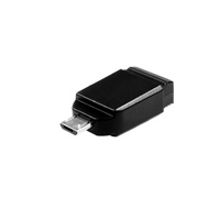 VERBATIM Flash Disk 32GB Store ‘n‘ Stay Nano + micro USB OTG adaptér, USB 2.0, černá