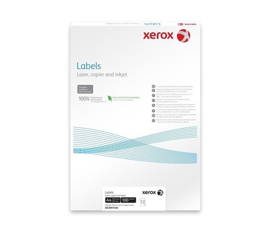 Xerox Papír samolepící štítky - Labels 2UP 201x148,5 (100 listů, A4)