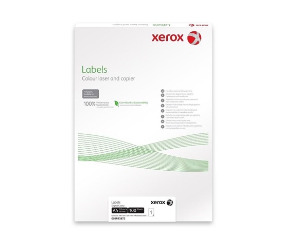 Xerox Papír štítky - barevný digitální tisk - Colotech Label (250 listů, SRA3)