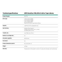 HPE StoreEver MSL2024 0-drive Tape Library