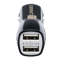 CONNECT IT USB PREMIUM nabíječka univerzální do auta (2x USB 3,1A a 1A., autoadaptér CL)