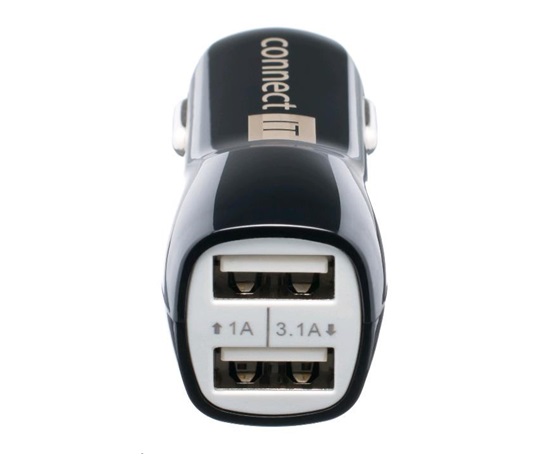 CONNECT IT USB PREMIUM nabíječka univerzální do auta (2x USB 3,1A a 1A., autoadaptér CL)