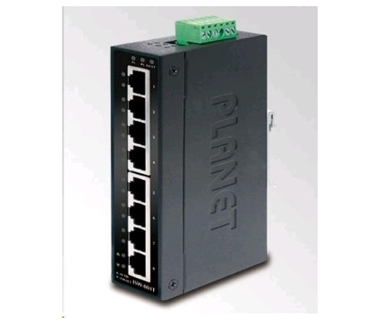 Planet switch IGS-801T, průmysl.verze 8x10/100/1000, DIN, IP30, -40 až 75°C, 12-48V