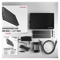 AXAGON EE35-XA3, USB 3.2 Gen 1 - SATA, 3.5" externí ALINE box