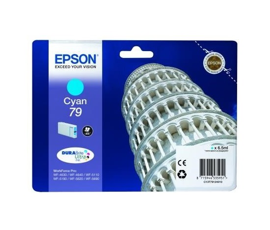 EPSON Ink bar WF-5xxx Series Ink Cartridge "Pisa" 79 Cyan (6,5 ml)